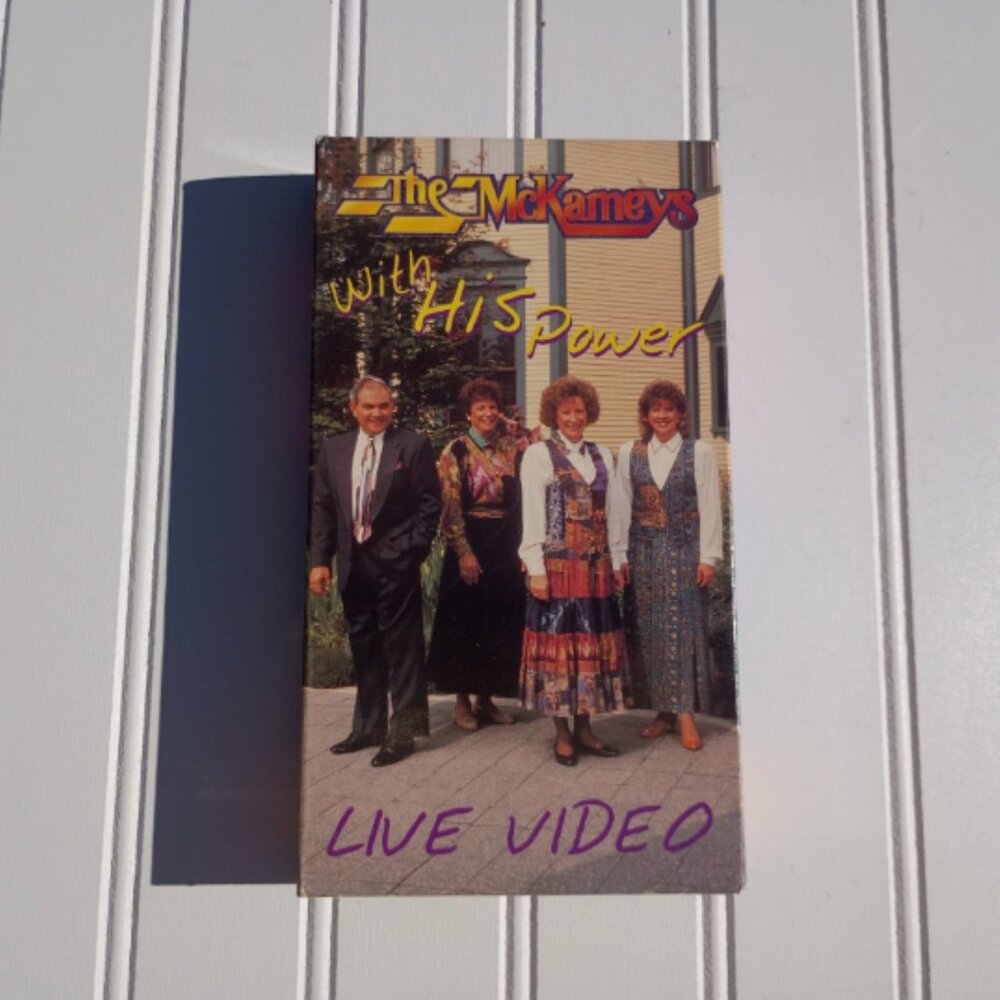 The McKameys With His Power Live VHS Video Tape Southern Gospel Music Vtg 1994